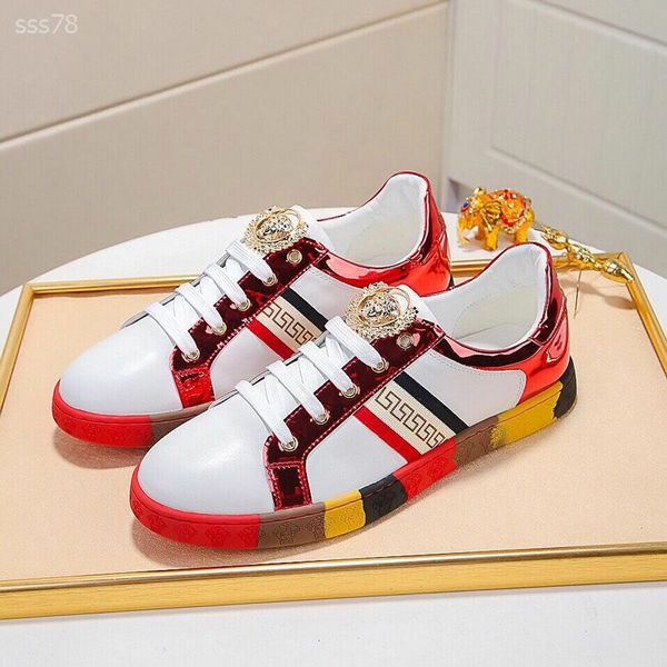 

european station 2019 autumn new leather men's shoes trend fashion high-shoes men's casual outdoor breathable board shoes, Black