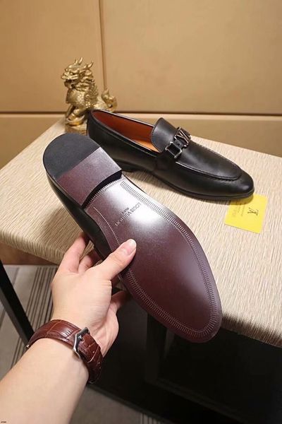 

2019 oxford shoes men classic luxury brands formal shoes men genuine leather dress shoes men office coiffeur erkek ayakkabi klasik, Black