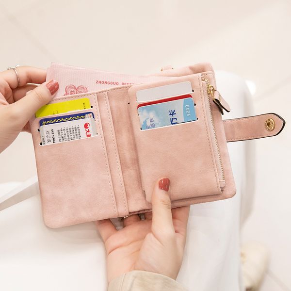 

новая мода короткие дамы кошелек большой емкости multi-карты multi-студент студент сумка, Red;black