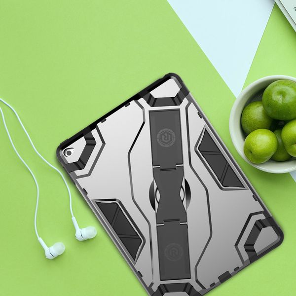 

для ipad воздуха 2 / ipad 6 tablet pc защитная крышка силиконовый pc hybrid shock stand base