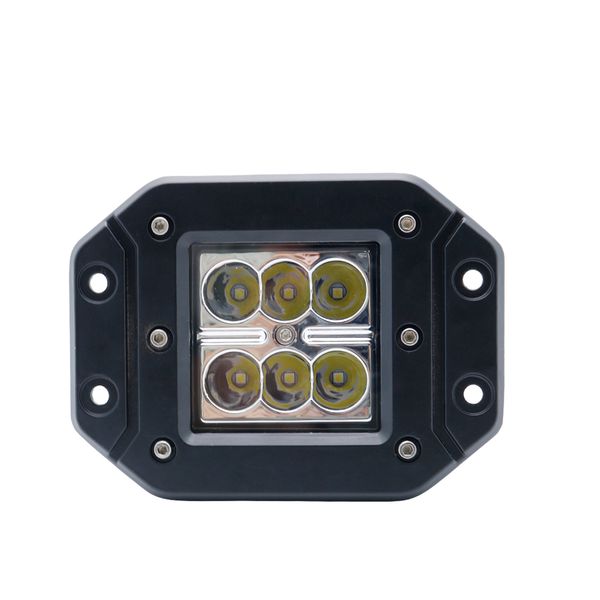 

2pc 18w 4 7inch flu h mount led work pot beam led daytime running light offroad truck boat atv utv 12v 24v car led light