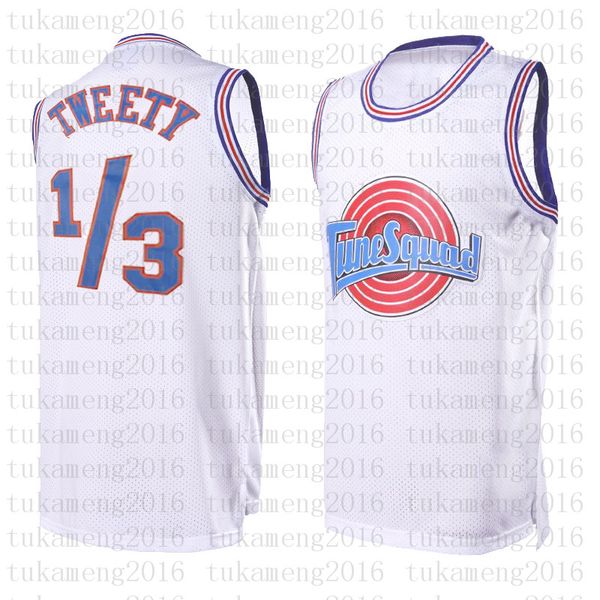 

white 1/3 tweety tune squad space 2 jam bunny movie jersey michael 23 jd 22 bill murray 10 lola basketball jersey ncaa c setr, Black