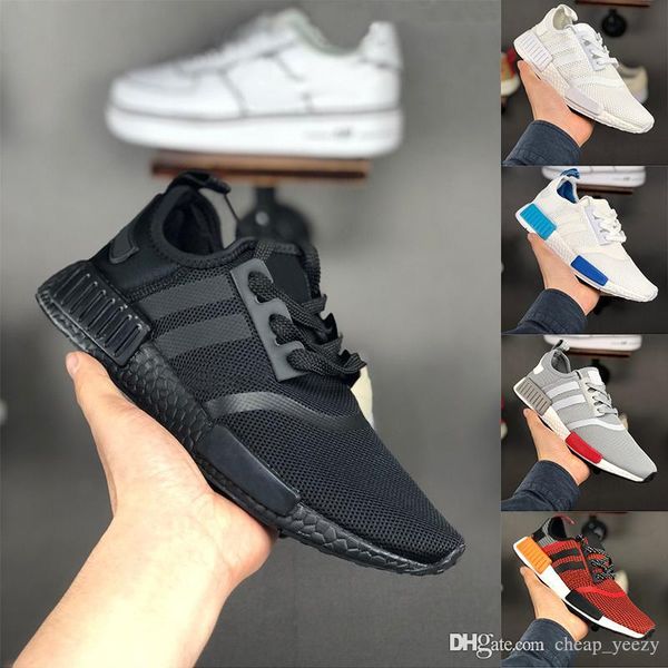 

nmd r1 running shoes for men women janpan triple black white solar red blue bred og mens trainers breathable sports sneakers runner