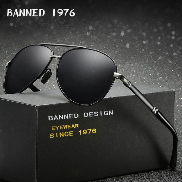 

men's hd polarized mens sunglasses mirror sun glasses pilot goggle eyewear accessories for men female fashion, White;black