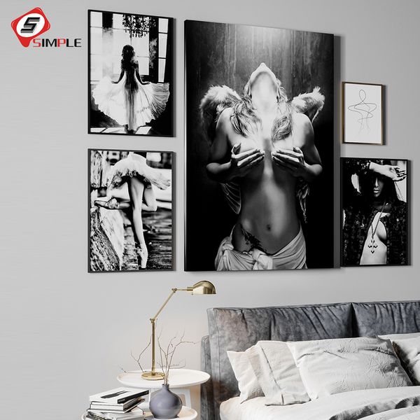 

poster ballet nordic black white posters and prints decorative pictures vintage wall painting wall art canvas painting unframed