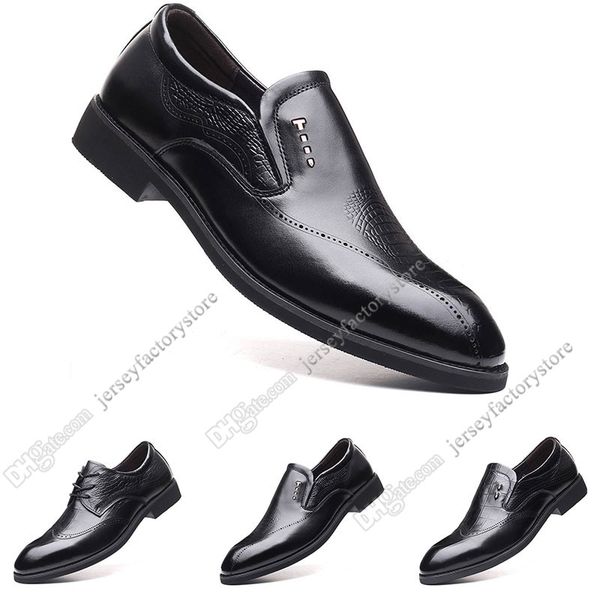 

2020 new fashion 37-44 new men's leather men's shoes overshoes british casual shoes espadrilles thirty-nine, Black
