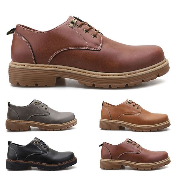 

2020 large size 38-44 new men's leather men's shoes overshoes british casual shoes espadrilles twenty-three, Black