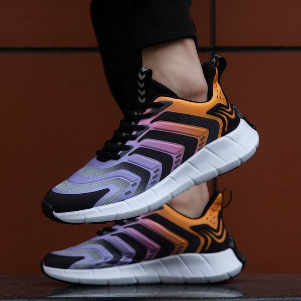 

fashion mesh mens running shoes lightweight man sport sneakers breathable male outdoor flats walking driving footwear size 39-45