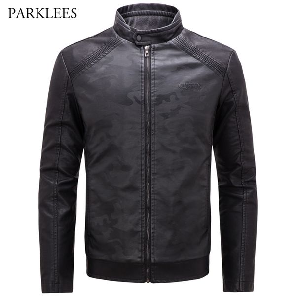 

pilot leather jacket men 2017 new mens pu leather jacket thick warm jaqueta de couro masculina mens jackets coats, Black
