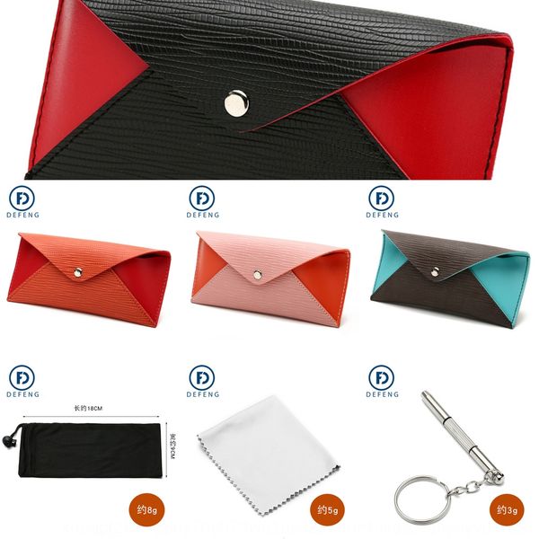 

deyi 2020 candy color box leather sun frame glasses case glasses case leather box 03