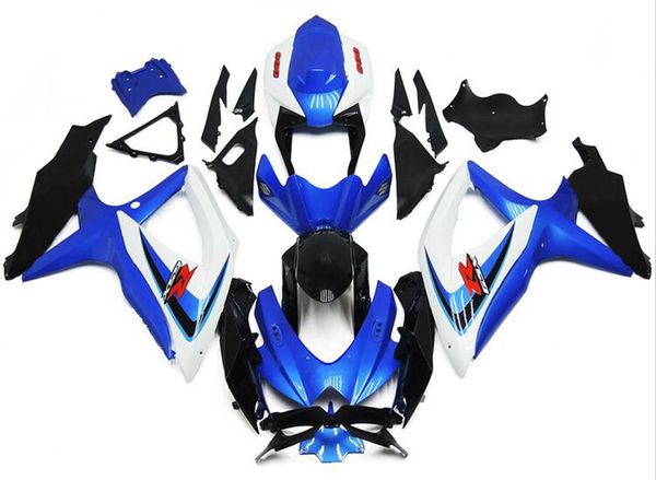 

4gifts injection mold new abs motorcycle fairings set fit for suzuki gsx-r600 gsx-r750 600 750 k8 2008 2009 2010 08 09 10 custom blue black