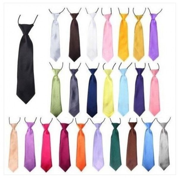 

ikepeibao pre-tied boy slim narrow solid neckwear elastic toddle tie kids baby convience necktie for schoolboy, Black;gray