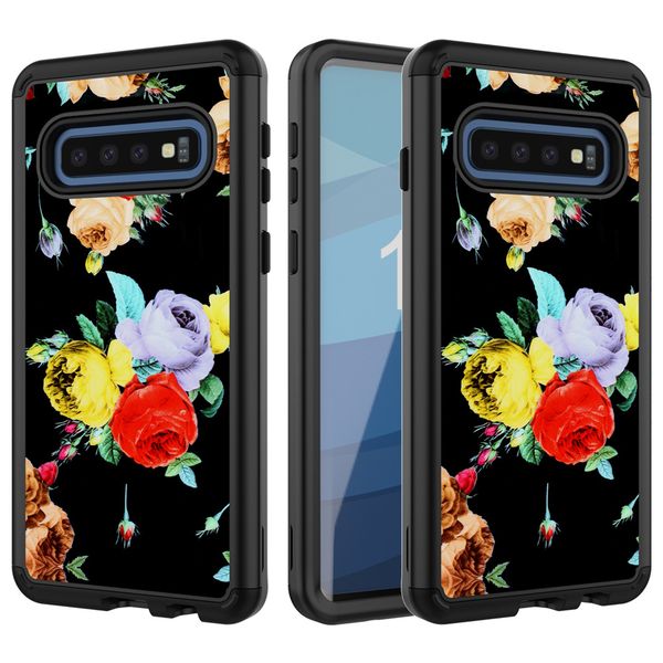 

for samsung s10 plus case luxury flower women phone cases heavy duty dual-layer full body women case for samsung galaxy s10 s10 lite