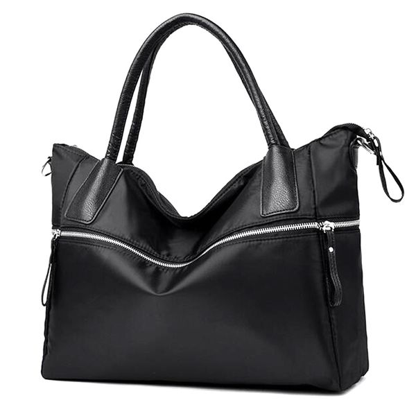 

casual women's handbag large capacity nylon bag black shoulder bag messenger