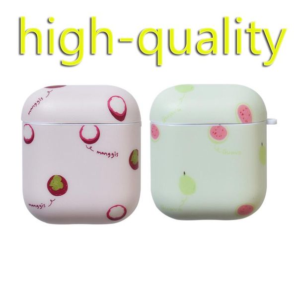 

decorative cute fruits strawberry high-quality case for apple airpods accessories wireless bluetooth earphone protective cover bag shell