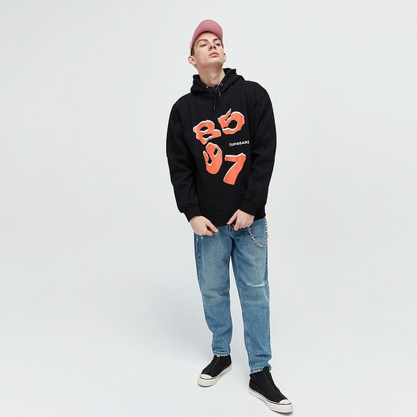 

mens pullover designer sweater luxury street style digital printing hoodies men women couple fashion hoodie men new loose hoodies, Black