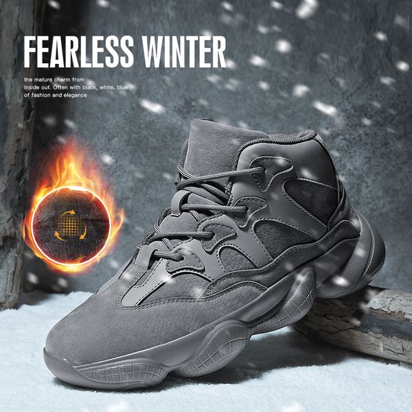 

autumn winter new high-sneakers simple and casual men shoes comfort breathable flat shoes single, Black