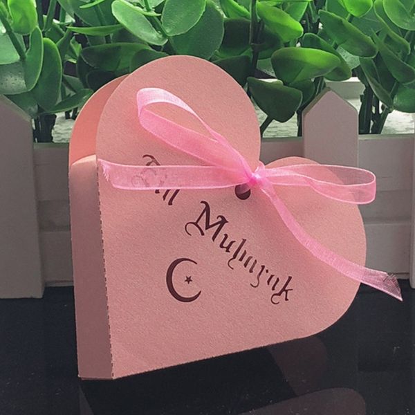

50pcs eid mubarak candy box favor box ramadan kareem gift boxes islamic muslim festival happy al-fitr eid event party supplies
