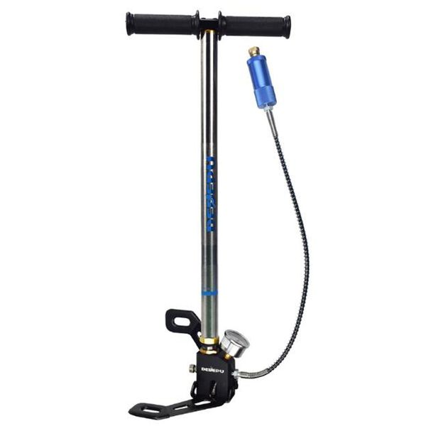 

new dedepu pcp pump 4 four stages stage high pressure hand pump operated air 30mpa 4500psi hpa tank hunting car bike ai