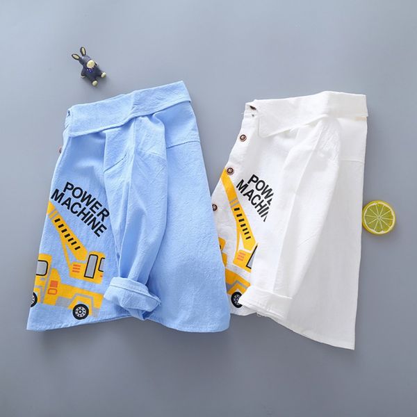 

new boys spring autumn casual infant boys cartoon letter printing long sleeve shirt kids cotton single-breasted blouse, White;black