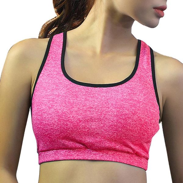 

women's sports fitness running yoga bra underwear -proof yoga gathering worker's bra brasieres para mujer#20, White;black