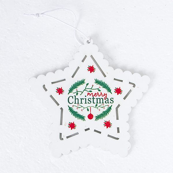 

tree decor pentagram christmas doll heart wooden decorations