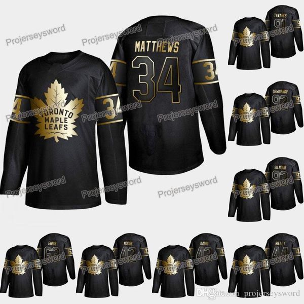 

Toronto Maple Leafs Auston Matthews 2019 Golden Edition Jersey Trevor Moore Nazem Kadri Morgan Rielly John Tavares Doug Gilmour Joseph Woll
