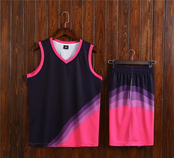 

discount men training basketball sets with shorts uniforms reverible basketball jerseys for that home and away look kits sports h22-3, Blue;black