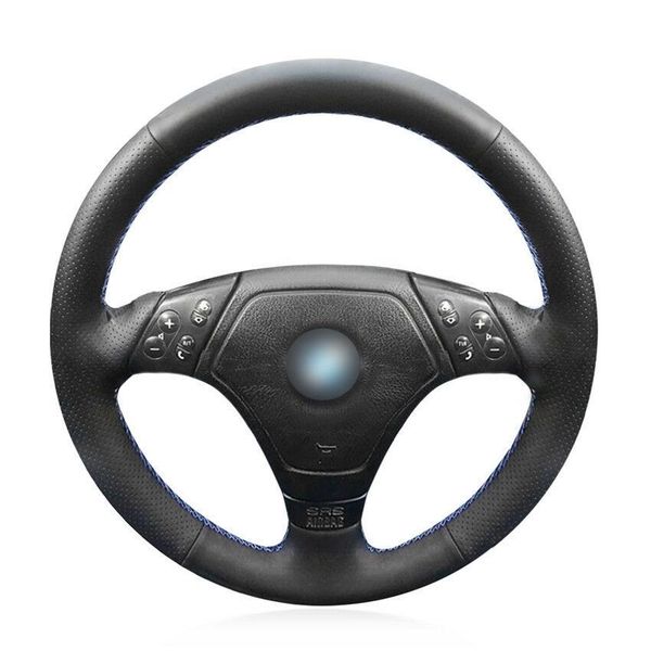 

for bmw e36 e46 e39 car hand-sewn steering wheel cover black artificial leather