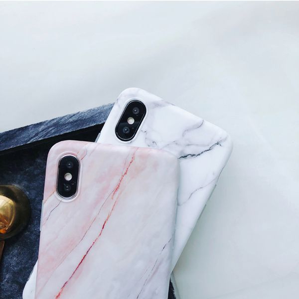 

ase for iphone xr xs max x 6 6s 7 8 plus classic marble matte imd soft protector phone back cover case bag shell coque