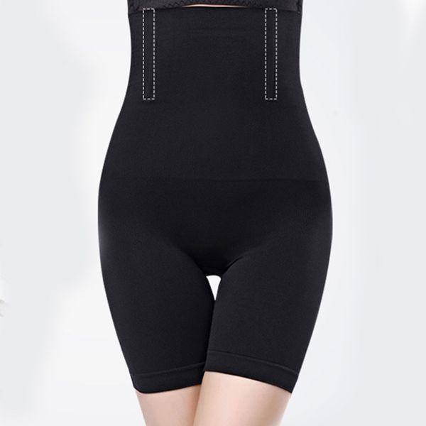 

women high waist postpartum abdomen control body shaping underwear seamless breathable lift-hip bodysuit woman large size, Black;white