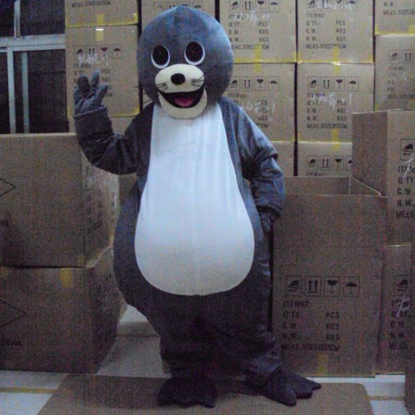 

sea lions mascot seal costumes fancy costume mascotte for adults, Red;yellow
