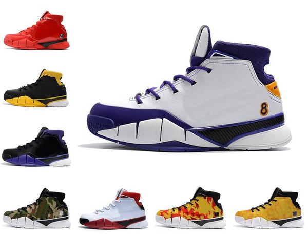 

undftd x kobes 1 protro mpls all-star undefeated camo basketball shoes zk1 black gold red thomas men kb one 1s sports trainers sneakers, White;red