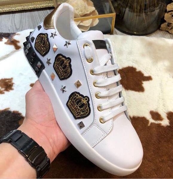 

new designer name man casual shoes flat fashion wrinkled leather lace-up low cut trainers runaway arena shoes bb yy80, Black