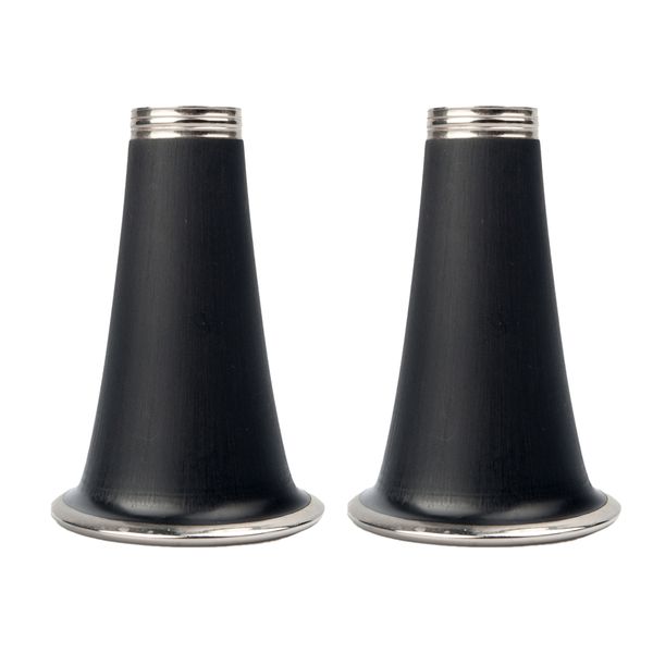 

naomi 2pcs clarinet trumpet 11.5x7.9x3.16cm abs plastic black clarinet bell replacement accessory bb trumpet instrument parts