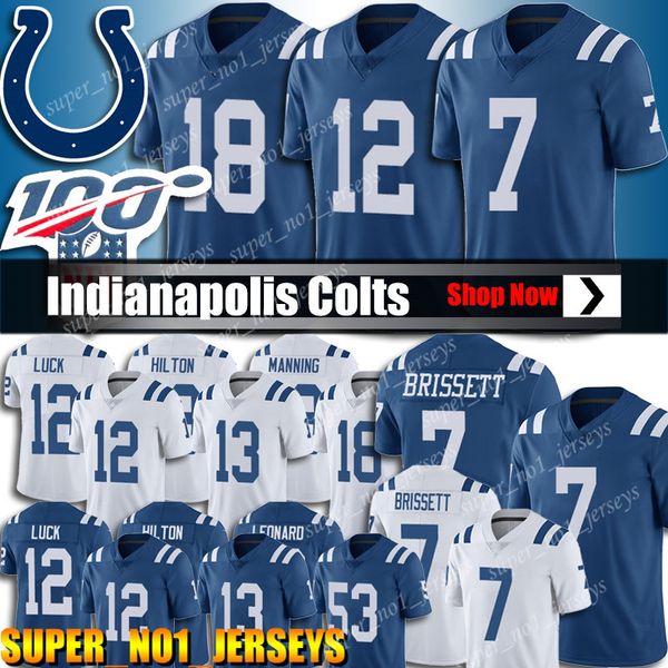 

Indianapoli 7 jacoby bri ett jer ey colt football jer ey 12 andrew luck jer ey 13 t y hilton 18 peyton manning 53 dariu leonard jer ey, Black;red