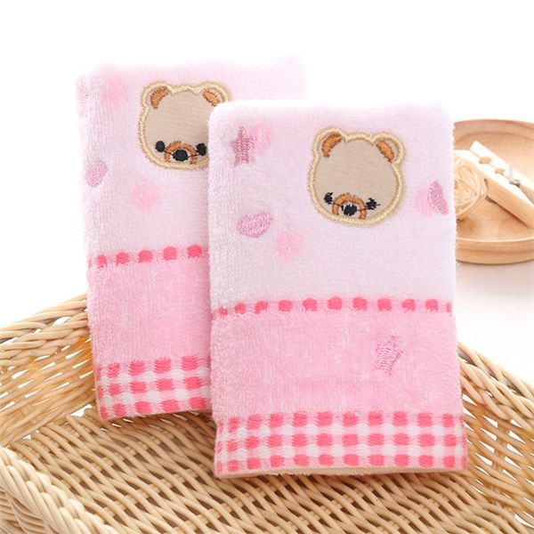 

100pcs high-quality cartoon bear cotton solid bath towel beach towel fast drying soft thick high absorbent antibacterial