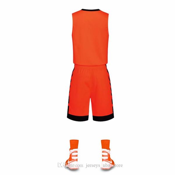

discount men training basketball sets with shorts uniforms reversible basketball jerseys for that home and away look kits sports 44-42, Black;red