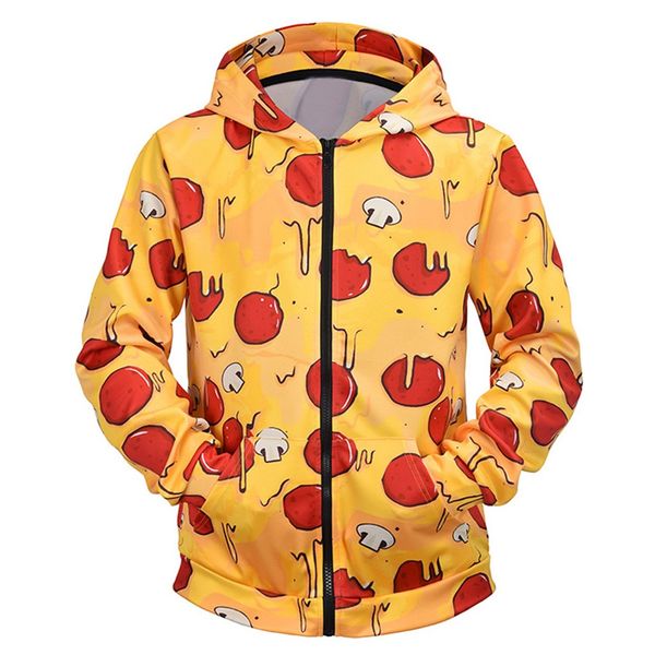 

hoodies men's 3d new style jacket long sleeve hooded casual yellow coat hoodie blouse 19aug5 p30, Black