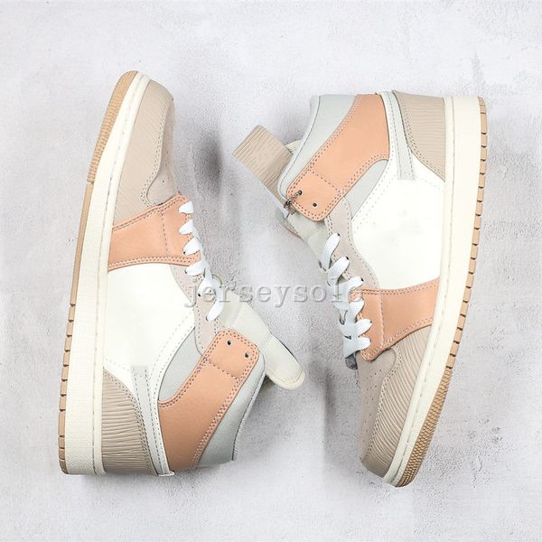 

new 1s mid milan basketball shoes 1 light khaki noble red gs women mens designer sneakers skate trainers cv3044-100