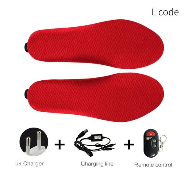 

electric heated insoles foot warmer sports shoes pad temperature adjustable outdoor remote control ski hiking washable solid, Black