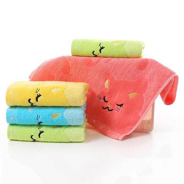 

4 цвета музыкальные ноты маленькое полотенце бамбуковые волокна музыка кошка мягкое полотенце детские жаккардовые вышитые шерстяные полотенц