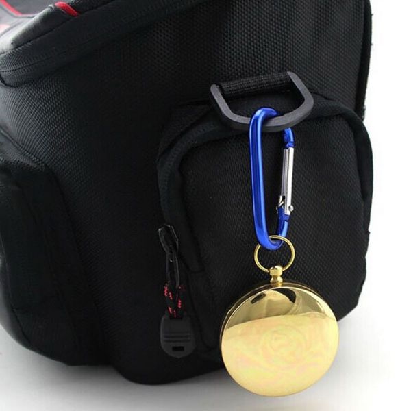 

camping hiking compass portable brass pocket golden compass navigation for outdoor activities pointing guide survival bracelets