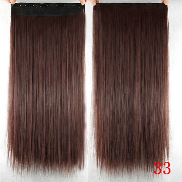 

16 color 16 clip long traight ynthetic hair exten ion clip in high temperature fiber black brown hairpiece 03