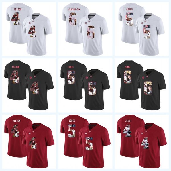 

Jerry Jeudy Alabama Crimson Tide 4 T. J. Yeldon 5 Cyrus Jones 6 Blake Sims 6 Ha Ha Clinton-Dix NCAA Football Printed Jersey