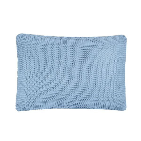 

pillow 2 pcs. coarse knit cotton 60 x 40 cm light blue other home textile