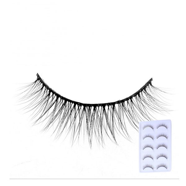 

2018 new 5 pairs natural false eyelashes fake lashes long makeup 3d mink lashes extension eyelash mink eyelashes for beauty