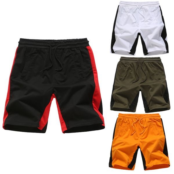 

летние повседневные шорты мужские короткие брюки пляжные шорты эластичный пояс длинные шорты плюс размеры m  xl xxl 3xl армейский зеленый ч, White;black