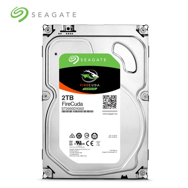 

Seagate 2TB FireCuda Gaming SSHD (Solid State Hybrid Drive) - 7200 RPM SATA 6 Гбит / с 64 Мб кэш-3,5-дюймовый жесткий диск (ST2000DX002)