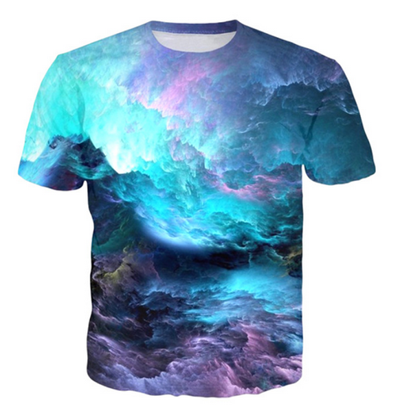 

3d print space nebula galaxy men short sleeve t shirt fashion casual clothing hip hop camisetas mens streetwear tee shirt homme, White;black